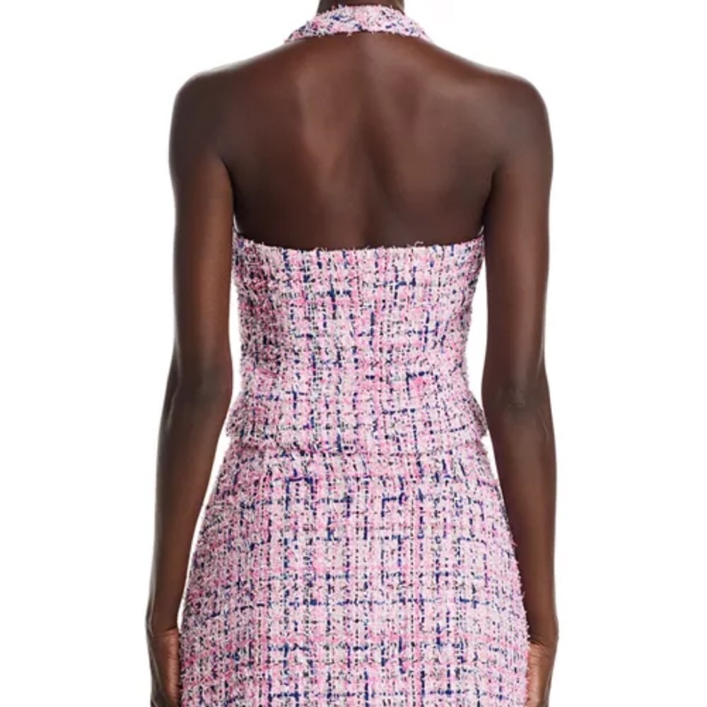 Aqua Set in Pink and Navy Tweed size small - Picture 7 of 9